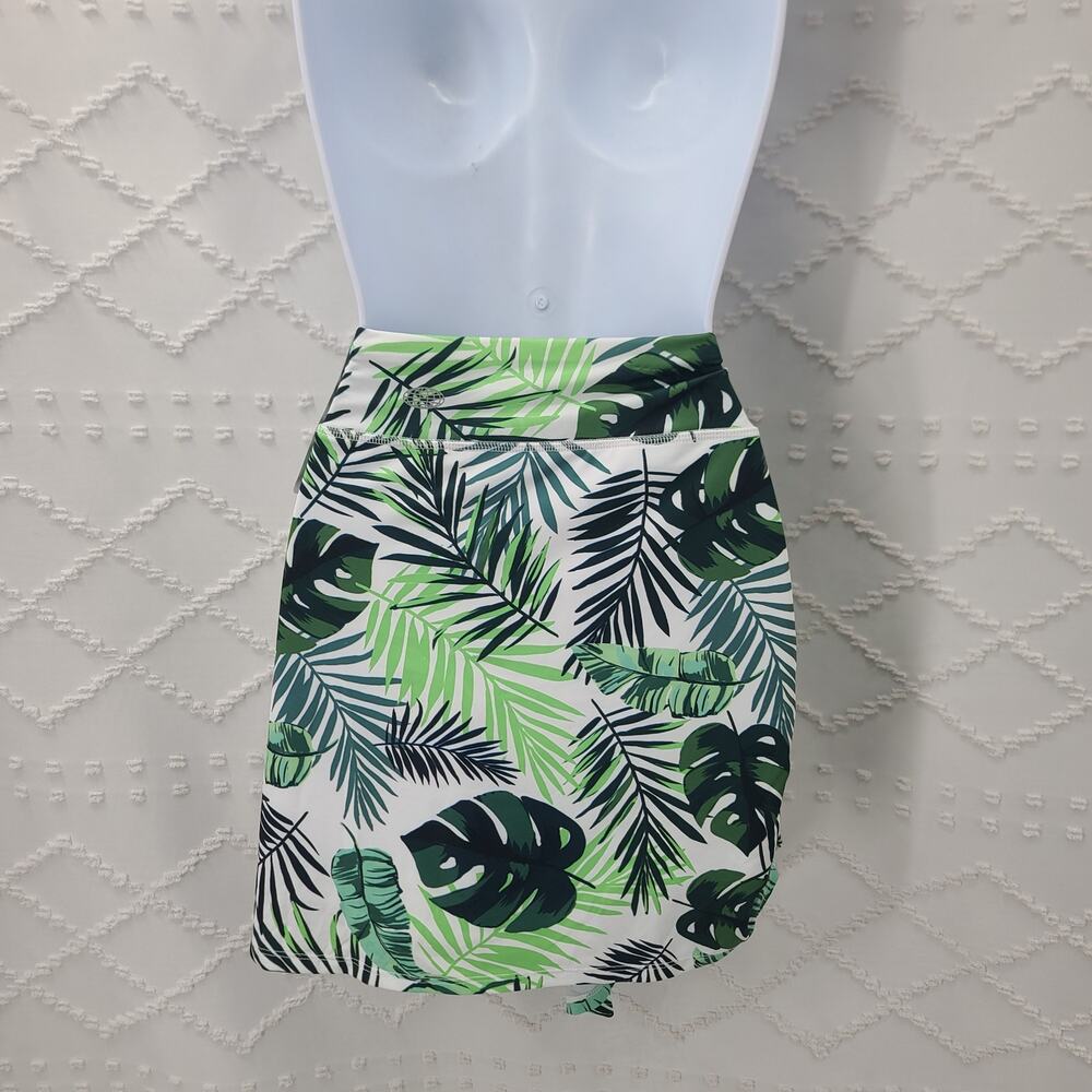 Reel Legends Jungle Leaves Skort tie sides Size XL Fishing Boating Gorpcore UPF - Picture 3 of 10